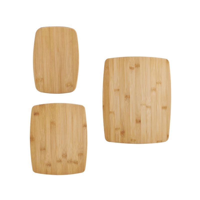 Bamboo Cutting Board Set - 3-Piece Eco-Friendly Kitchen Boards