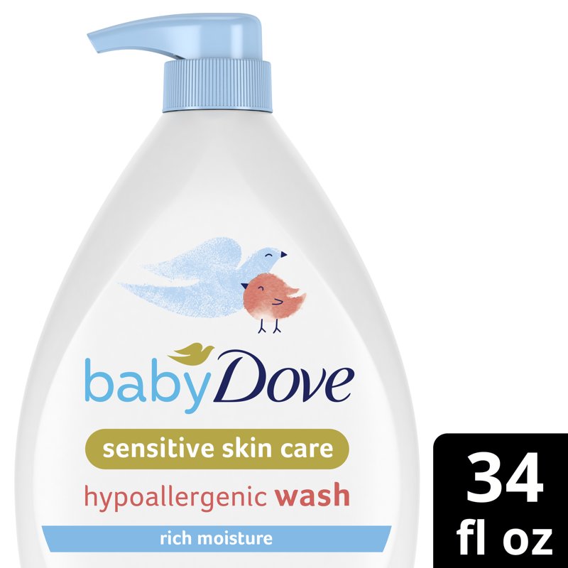 Hypoallergenic Baby Body Wash - Rich Moisture, Delicate Scent