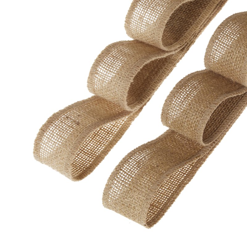 Natural Burlap Ribbon Set - 1.5W x 3Yds, Multi-Color with White Stripe - Love, Laugh, Craft