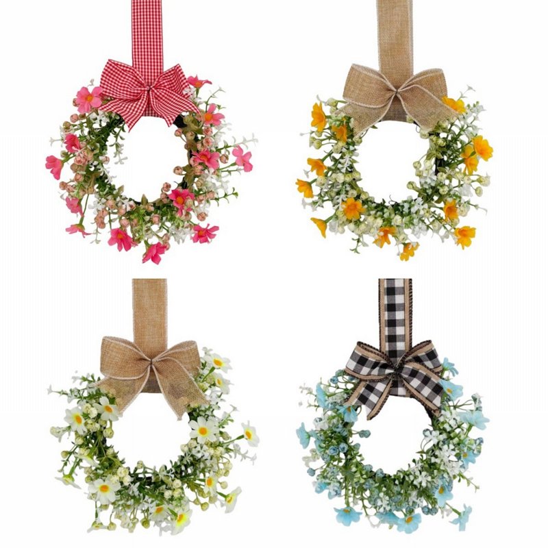 Mini Spring Wreaths for Candles & Decor - Blue, Variation C
