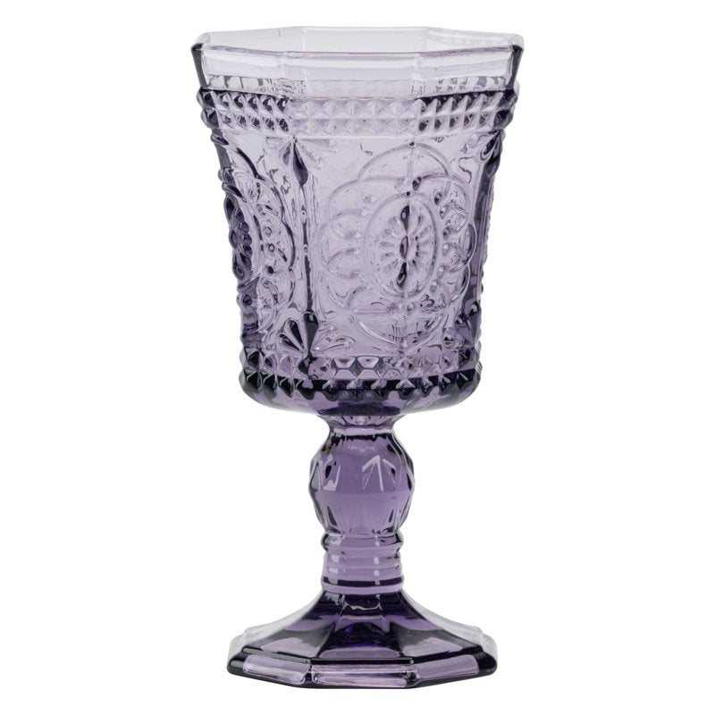 Amethyst Wine Glass Set - 8 Oz, Set of 6