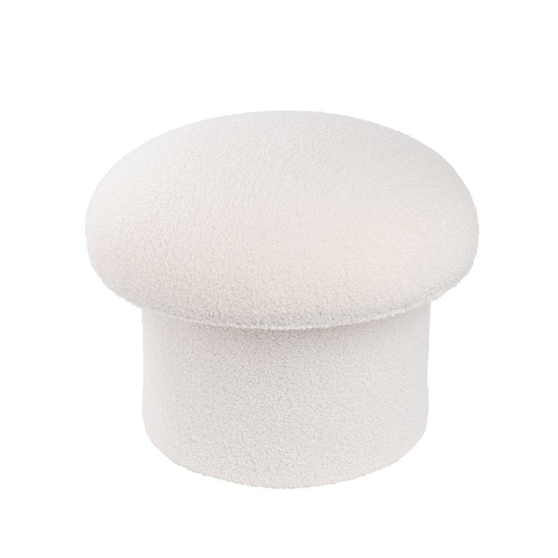 Upholstered Mushroom Storage Ottoman with Hidden Compartment