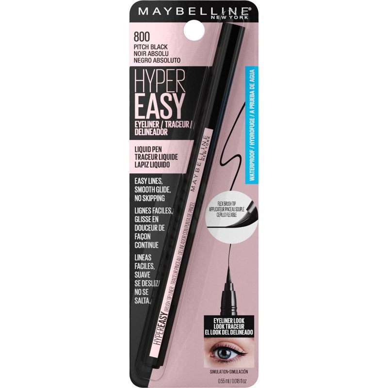 Hyper Easy Liquid Eyeliner - Smudge-Proof Flex Tip Brush for Precise Lines