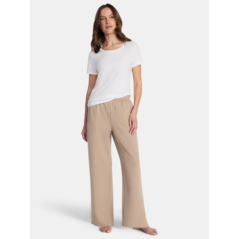Women’s Halloween Printed Foldover Waist Lounge Pants - 29" Inseam, 2X, Terrace Beige