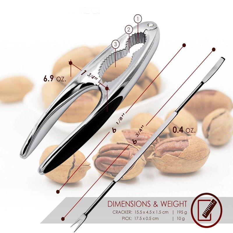 Stainless Steel Lobster & Crab Crackers Set - Heavy-Duty Tools with Non-Slip Grip