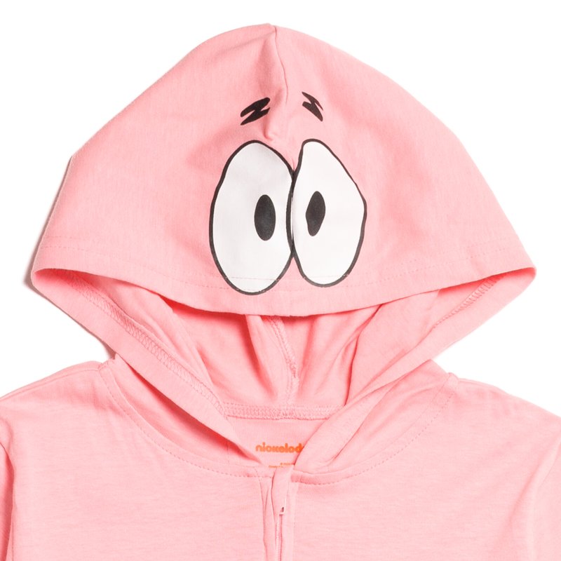 Big Boys SpongeBob Patrick Zip Up Costume Coverall Pink 18-20 - Cartoon Character Dress-up