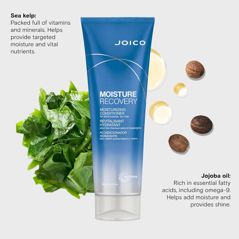 Moisture Recovery Hydrating Hair Conditioner for Dry Damaged Hair 8.5 oz