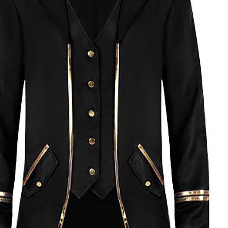 Men's Retro Tuxedo Jacket - Fall Halloween Costume, Black, M