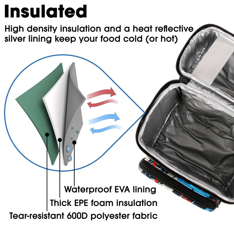 Insulated Kids Lunch Bag - Corey Graffiti Design