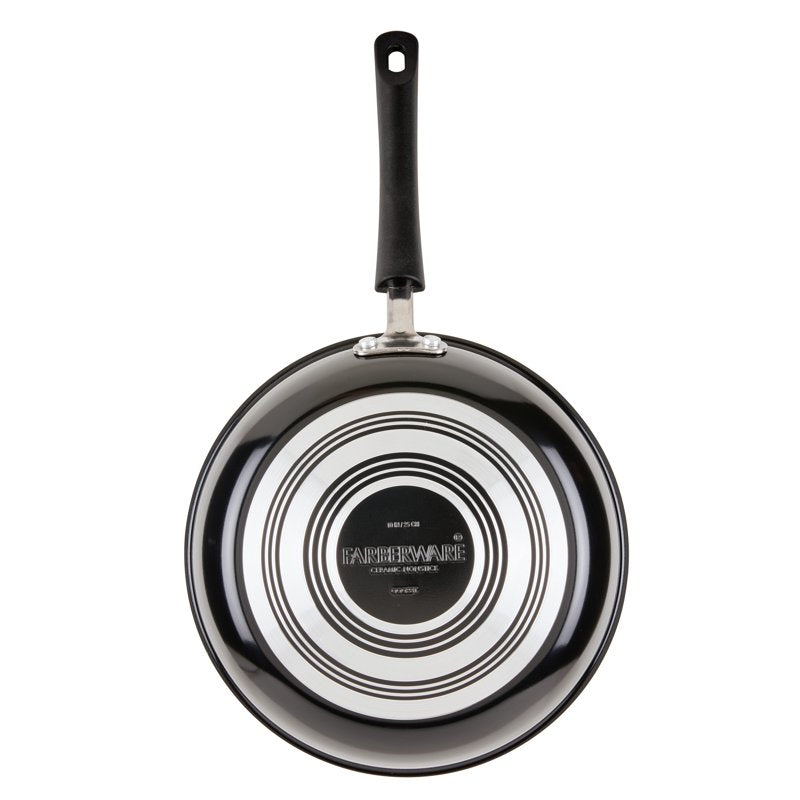 14-Piece Ceramic Nonstick Cookware Set with Cooking Tools - Black