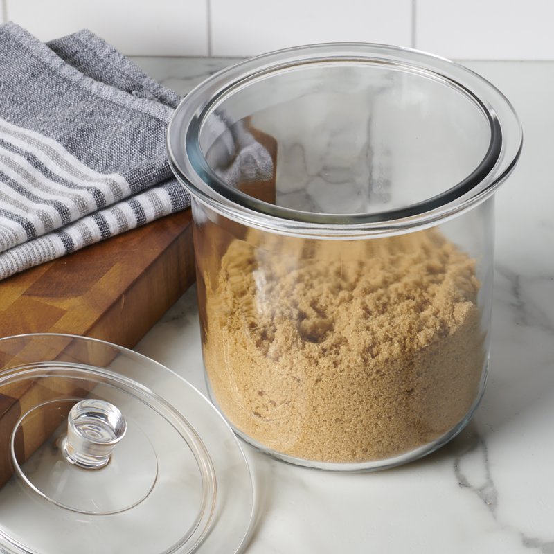 3 Quart Glass Jar Set with Lids - 2 Pack Goode Sundry Jars