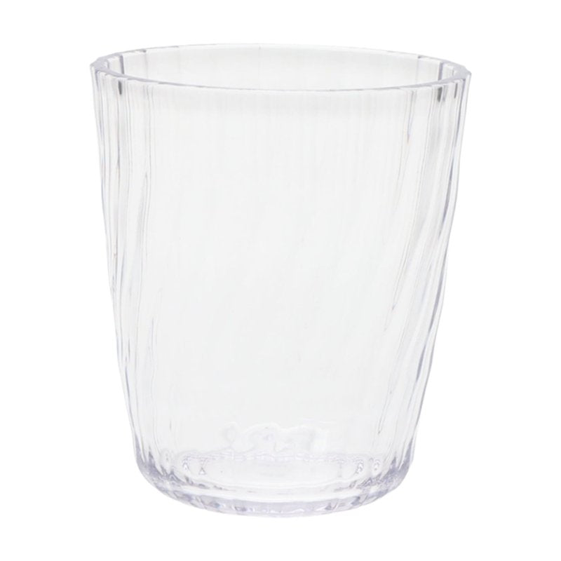 14-Ounce Clear Acrylic Short Swirl Tumblers - 6 Pack