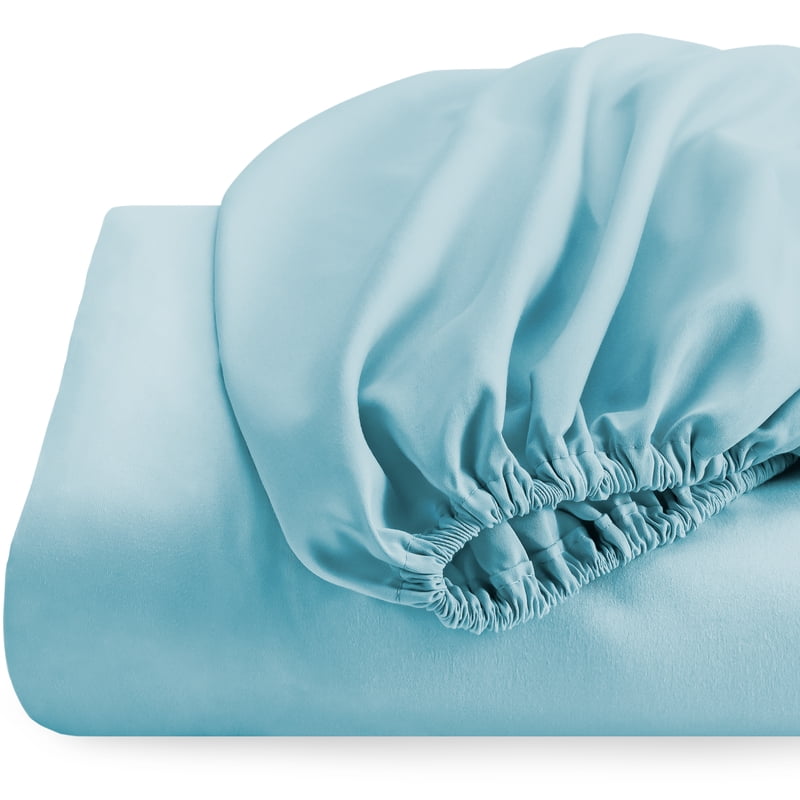 Queen Fitted Ultra-Soft Bed Sheets Set - Light Blue, 2-Pack