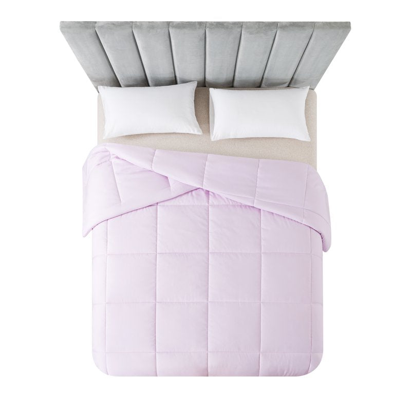 Twin XL Hypoallergenic Down Alternative Comforter - Lilac Solid Print
