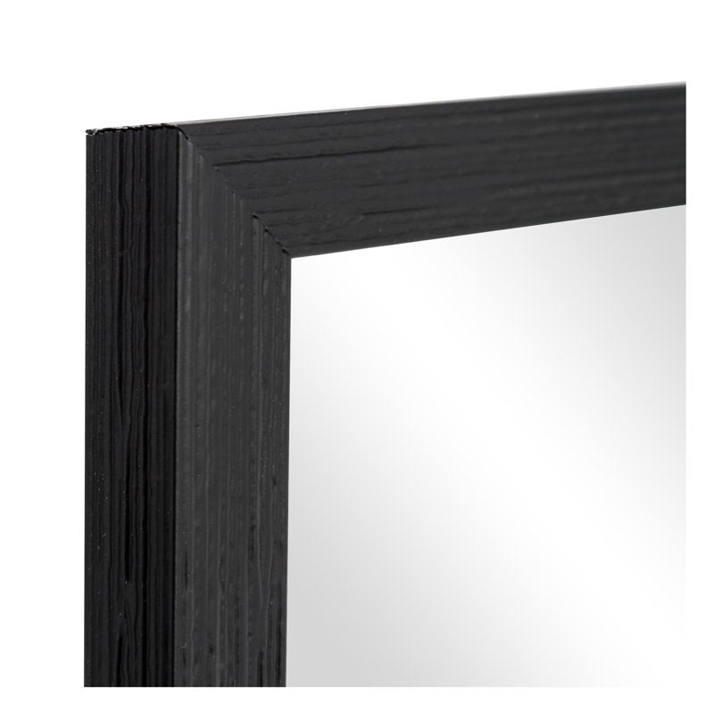 (2 Pack) Mainstays 23x29 Black Rectangular Wall Mirror - Distressed Finish, Versatile Wall Decor
