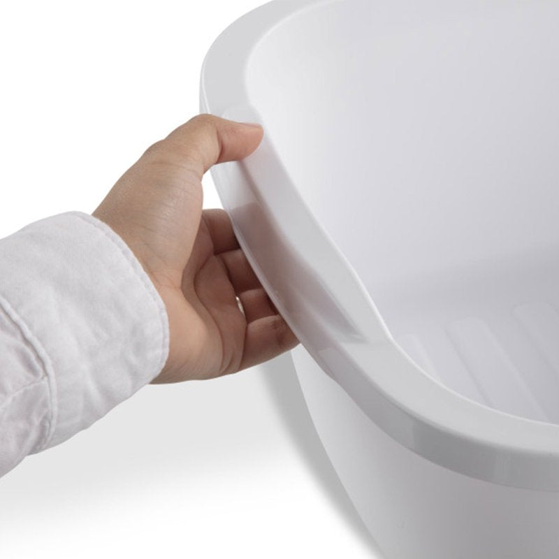 12 Quart Kitchen Dishpan - Durable Plastic, 16 Pack, White