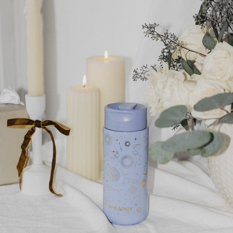 22 oz Stainless Steel Coffee Tumbler - Blue Zodiac