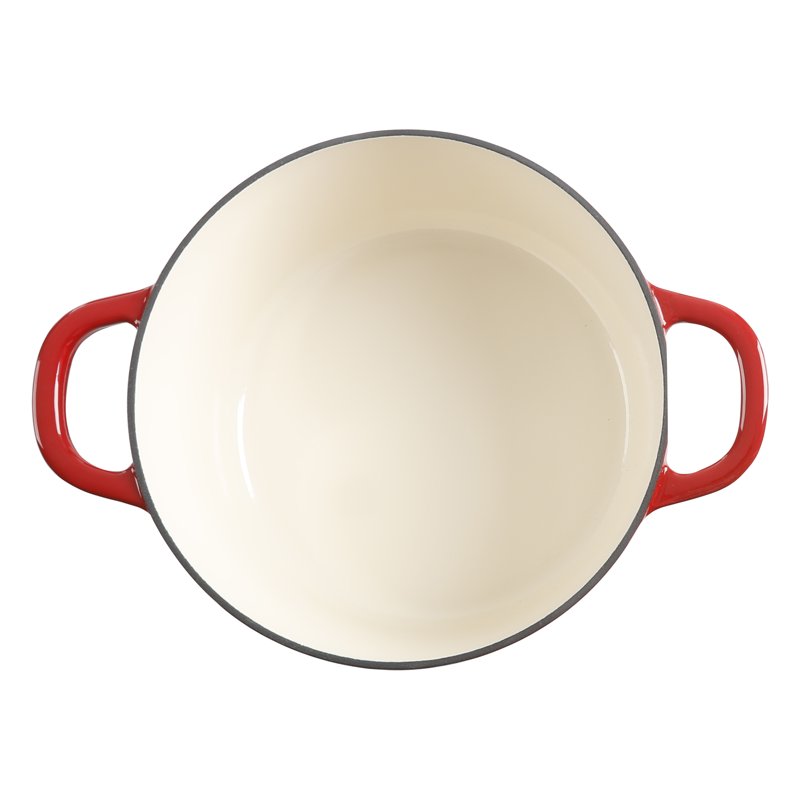 5-Quart Enameled Cast Iron Dutch Oven - Scarlet Red