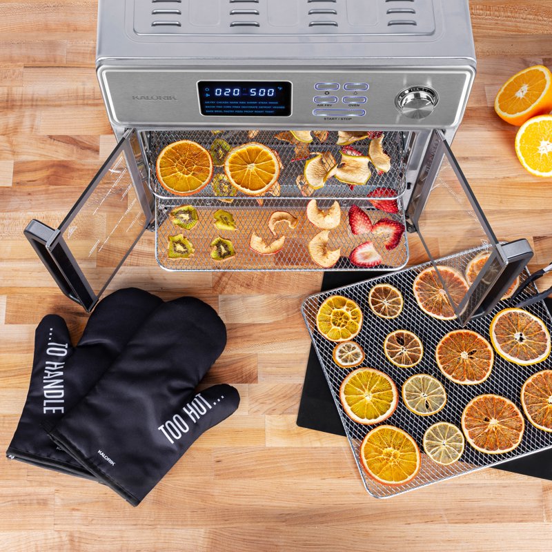 7-Piece Food Dehydrator Set with Stainless Steel Trays for Air Fryer Oven