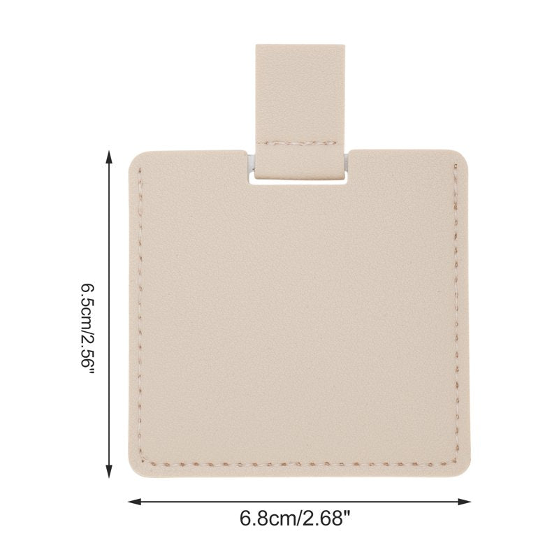 Square Handheld Makeup Mirror - Portable Travel Grooming Mirror