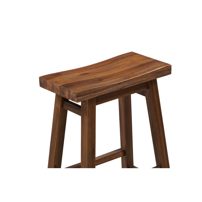 Sonoma Saddle Barstool - Chestnut Wire-Brush Finish