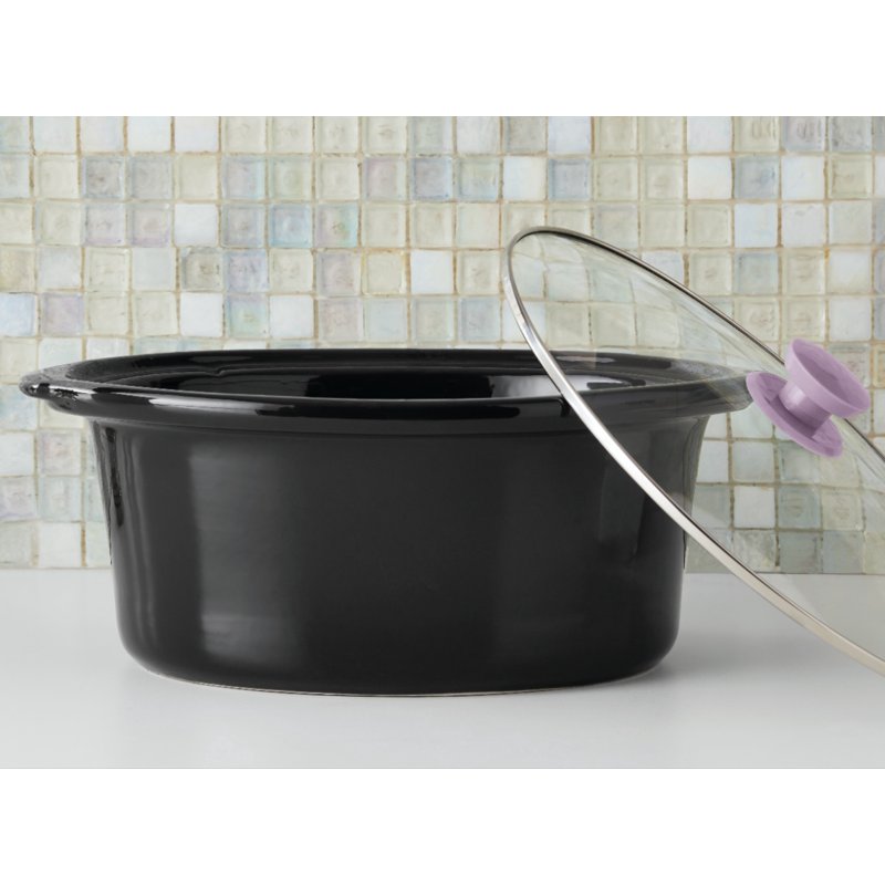 6 Quart Slow Cooker - Stainless Steel, Lilac Bloom