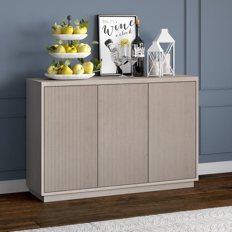 48" Wide Rectangular Buffet Table - Alder White