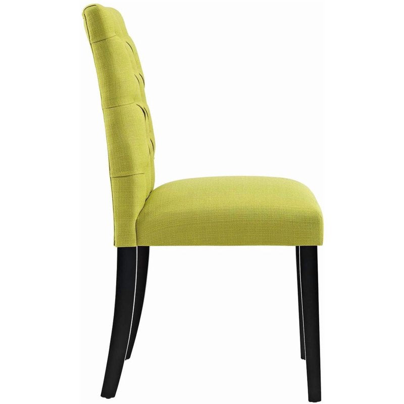 Duchess Fabric Dining Chair Set - Light Green, 21.5" Height