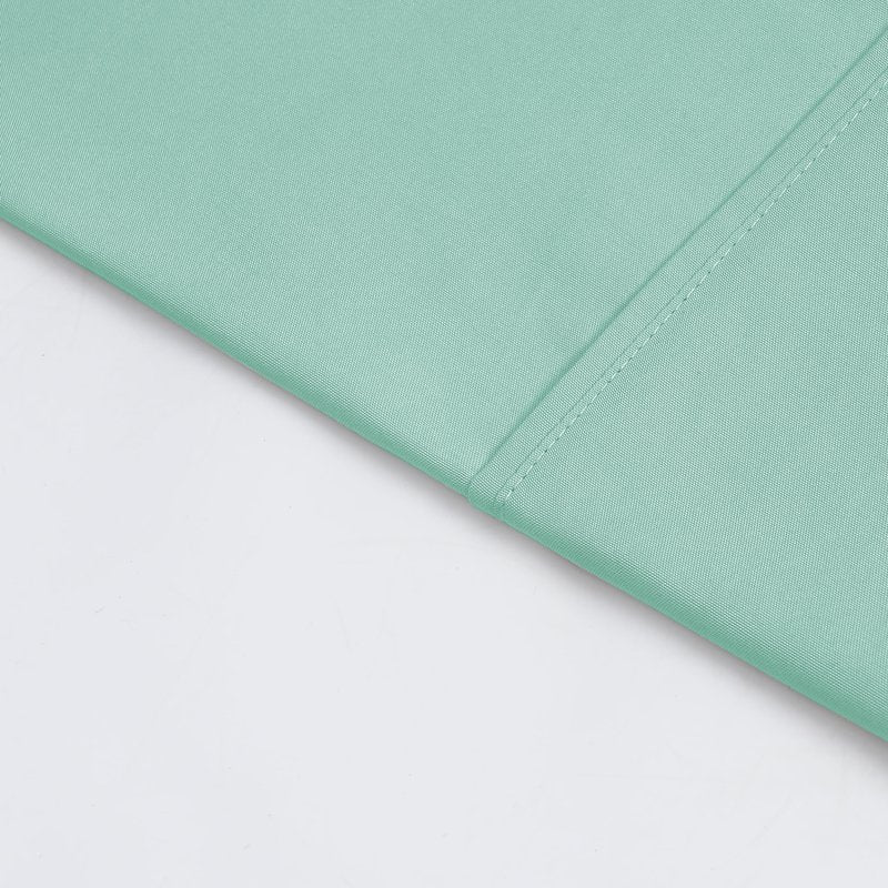 Mainstays Microfiber Pillowcase Set - Green Mint, Standard/Queen, 2 Piece