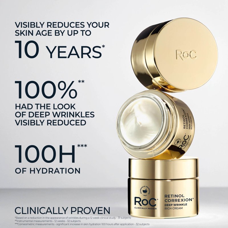 Retinol Deep Wrinkle Night Cream with Hyaluronic Acid - 1.7 oz