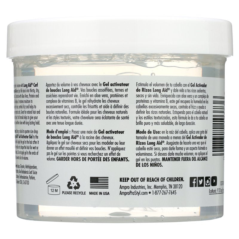 Curl Activator Hair Styling Gel - Moisturizing for Natural Curls