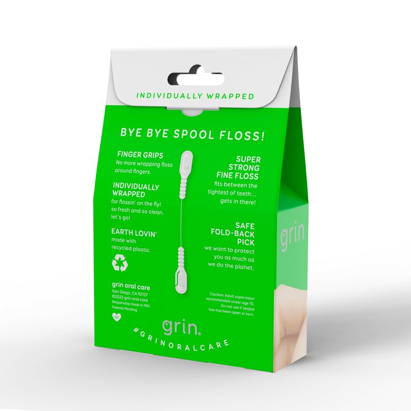 Fine Dental Floss with Finger Grips - 60 Count