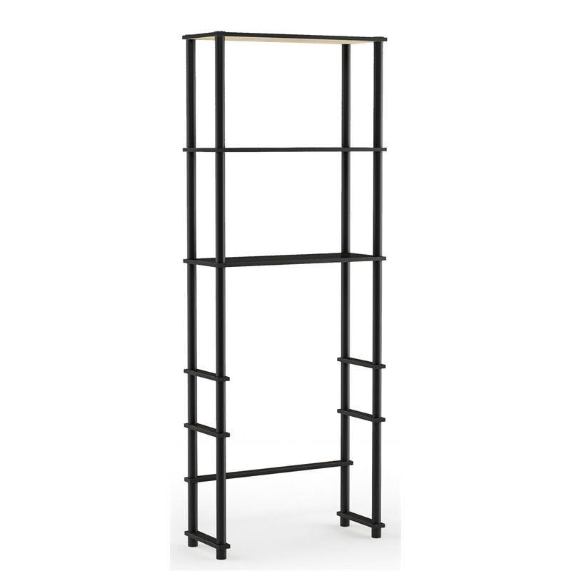 Furinno Turn-N-Tube Toilet Space Saver with 3 Shelves - Espresso