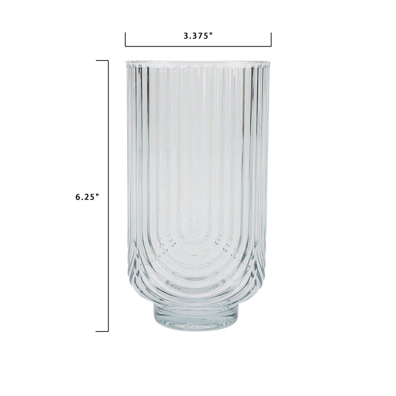 21-Ounce BPA-Free Teal Tritan Tall Ribbed Arch Tumbler - Single