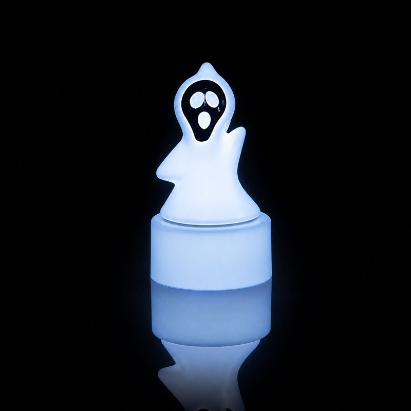 Halloween Ghost Light LED Ornament - White - Indoor Outdoor Safe Flameless Decor