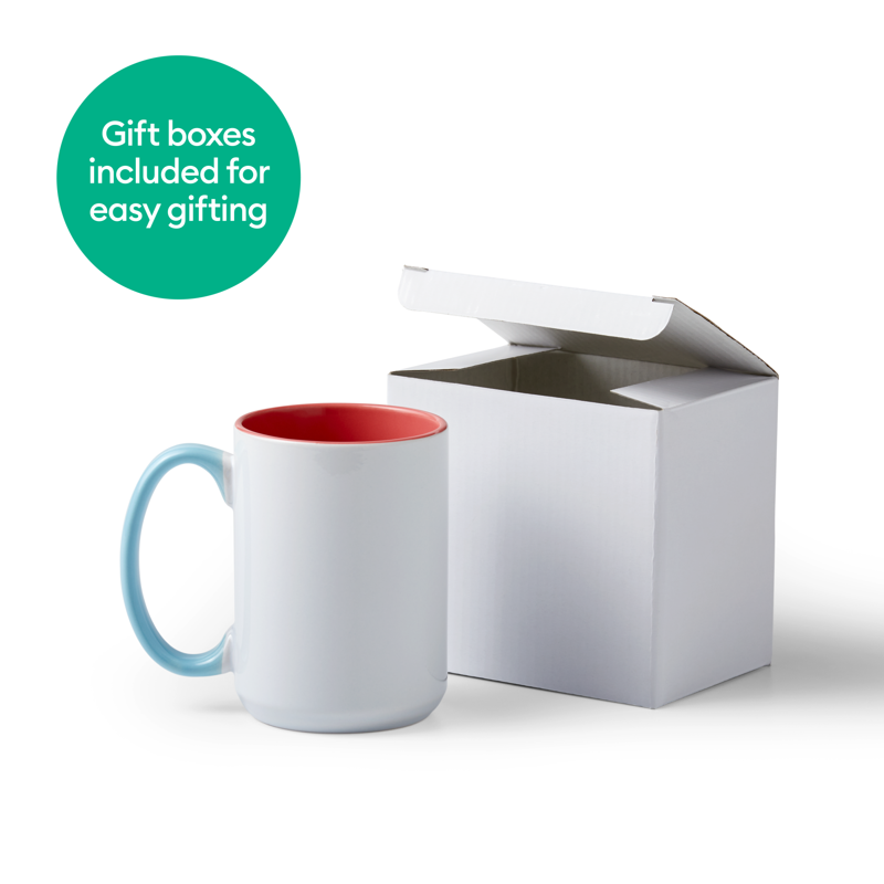 Beveled Ceramic Mug Blank - Reef, 15 oz/425 ml
