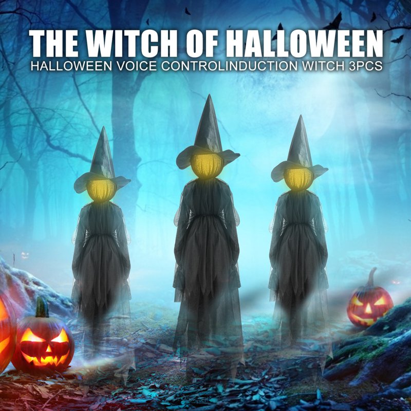 Halloween Hanging Ghost Decorations 59-Inch Skeleton Reapers Outdoor Party Props 2-Pack