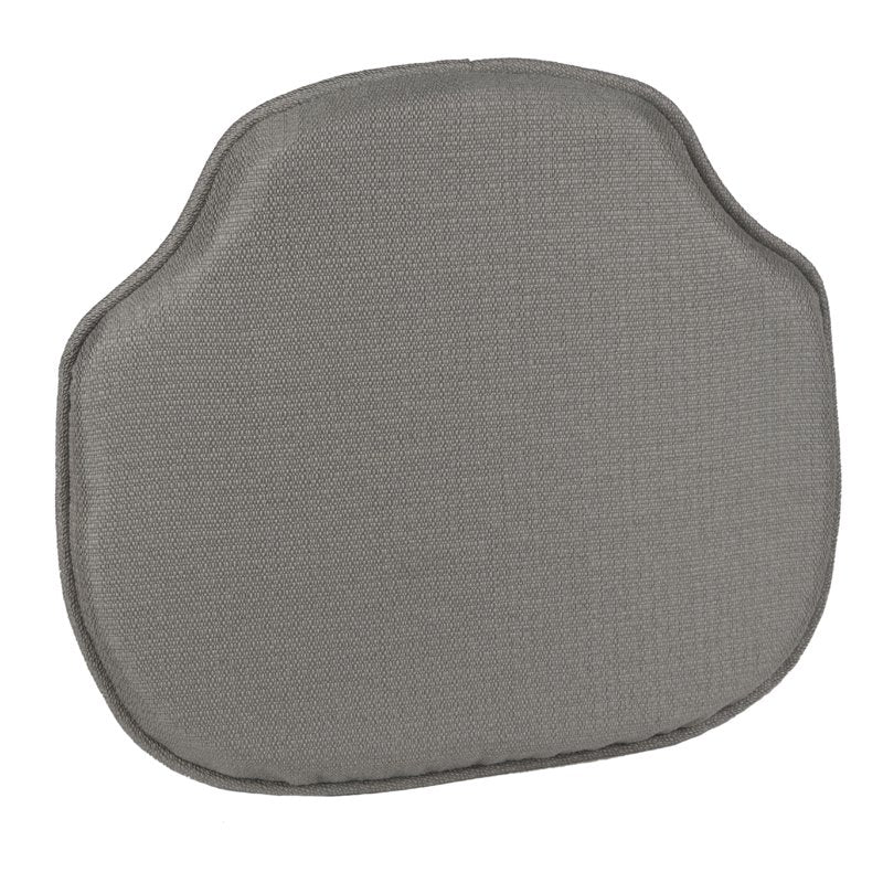 Non-Slip Windsor Chair Cushions - Set of 2, Gray, 16x15 Inches