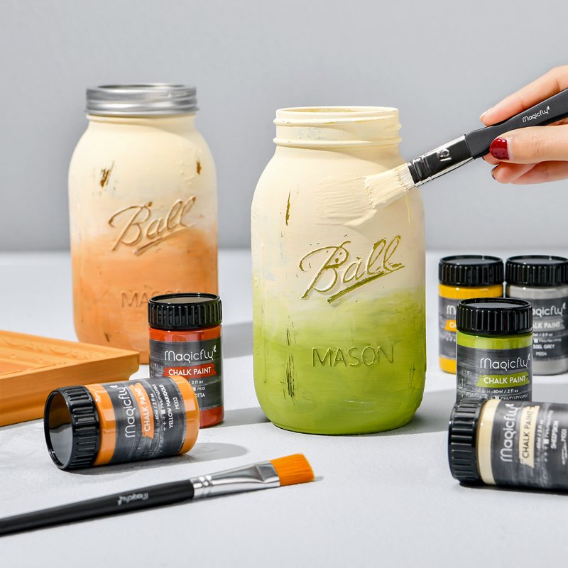 Country Color Chalk Acrylic Craft Paint Set - 15 Pack, 9 Neutral Colors, 2 oz Each
