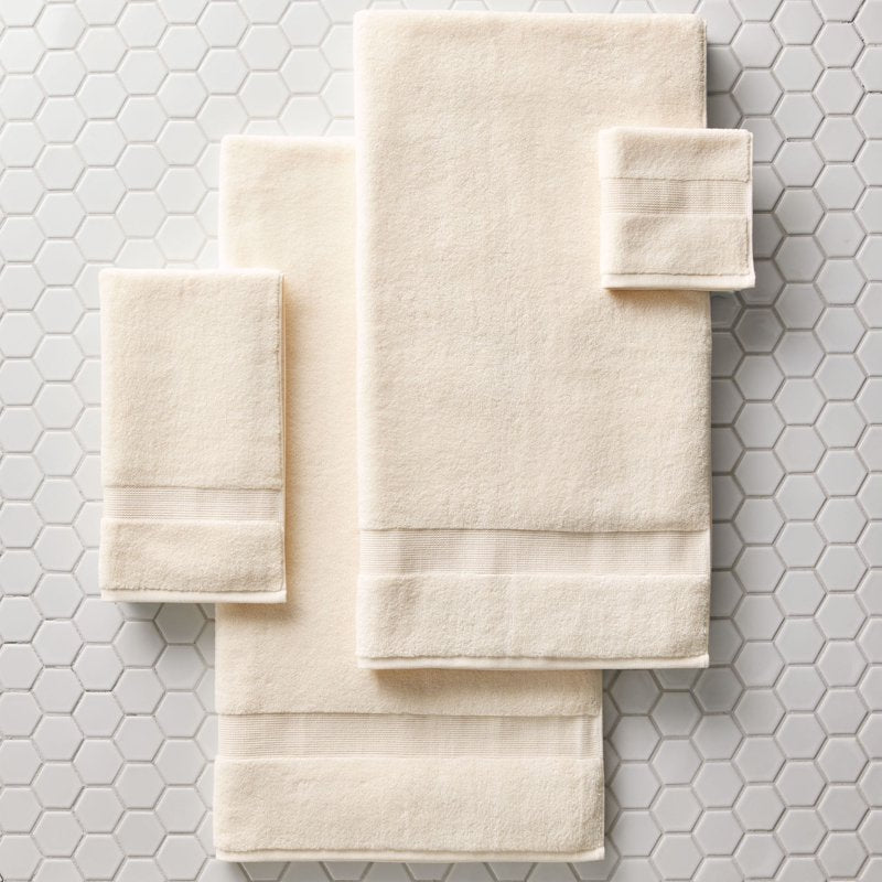 Better Homes & Gardens Vanilla Dream Soft Cotton Bath Towel Set - 4 Pieces
