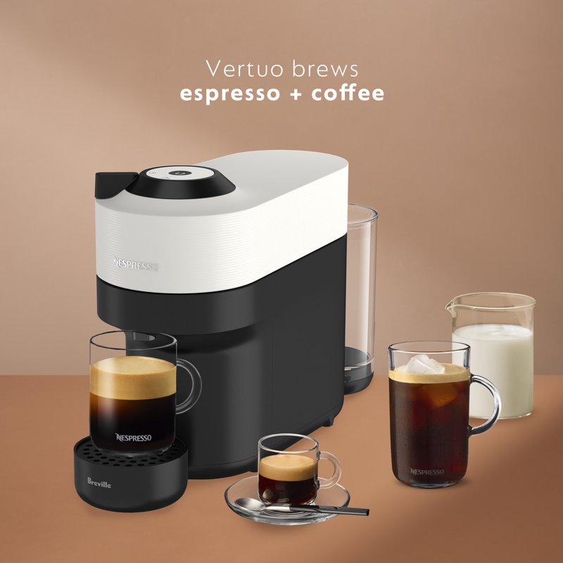 Nespresso Vertuo Pop Coffee and Espresso Maker - Coconut White