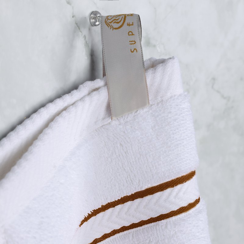 Turkish Cotton Plush Bath Towel Set - 2 Pack, Toast