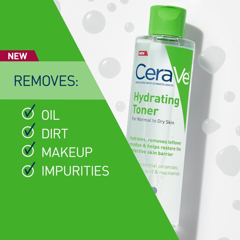 Hydrating Facial Toner for Dry Skin - Alcohol-Free with Hyaluronic Acid