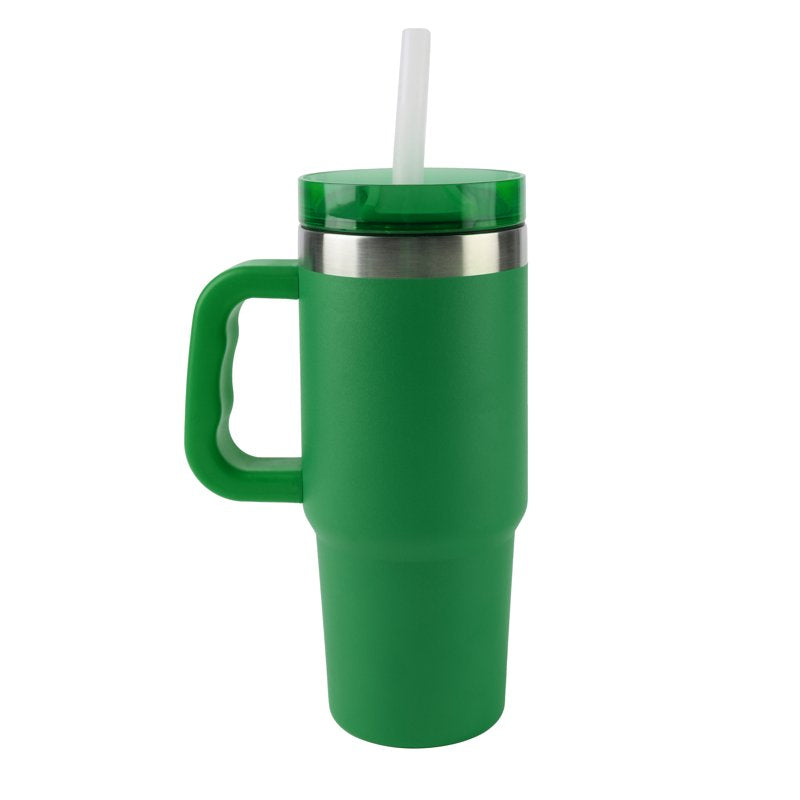 18oz Stainless Steel Insulated Tumbler with Handle - Bright Green