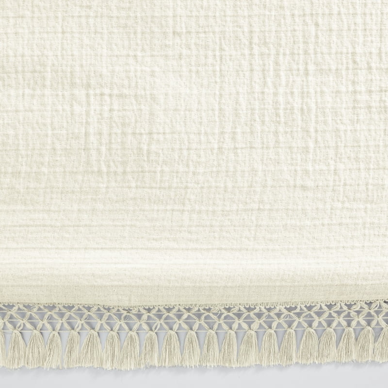 Full/Queen Textured Matelassé Duvet Cover Set - Vanilla Dream, No Fill