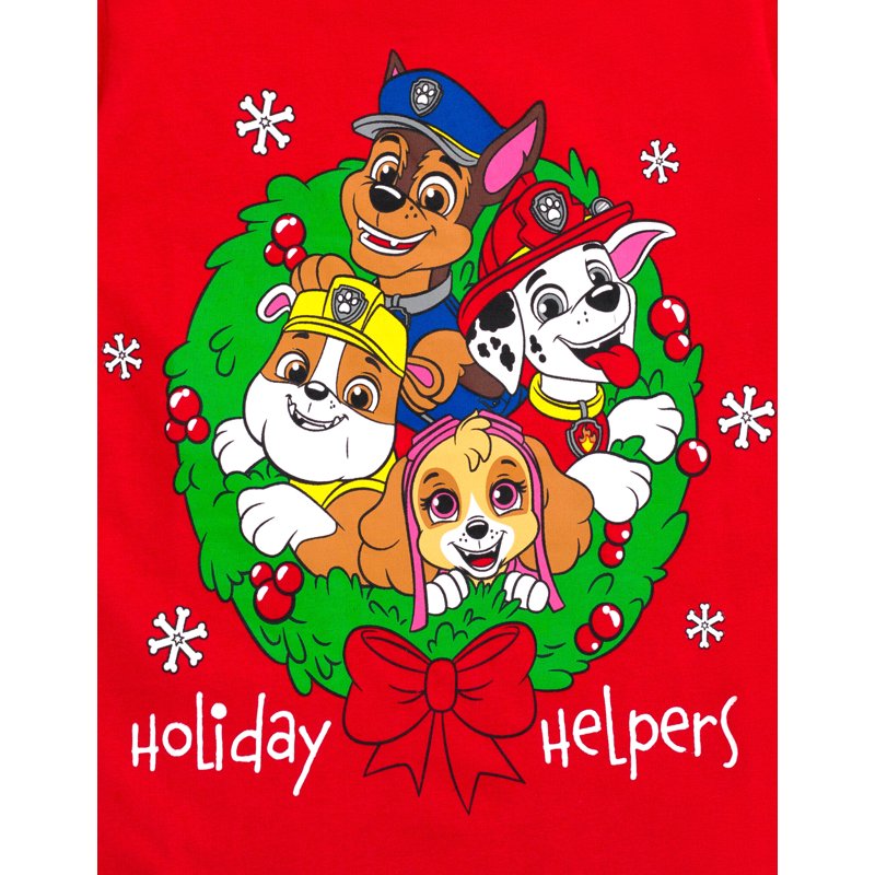 Paw Patrol Toddler T-Shirt - Holiday Helpers 5T - Skye Chase Marshall Rubble