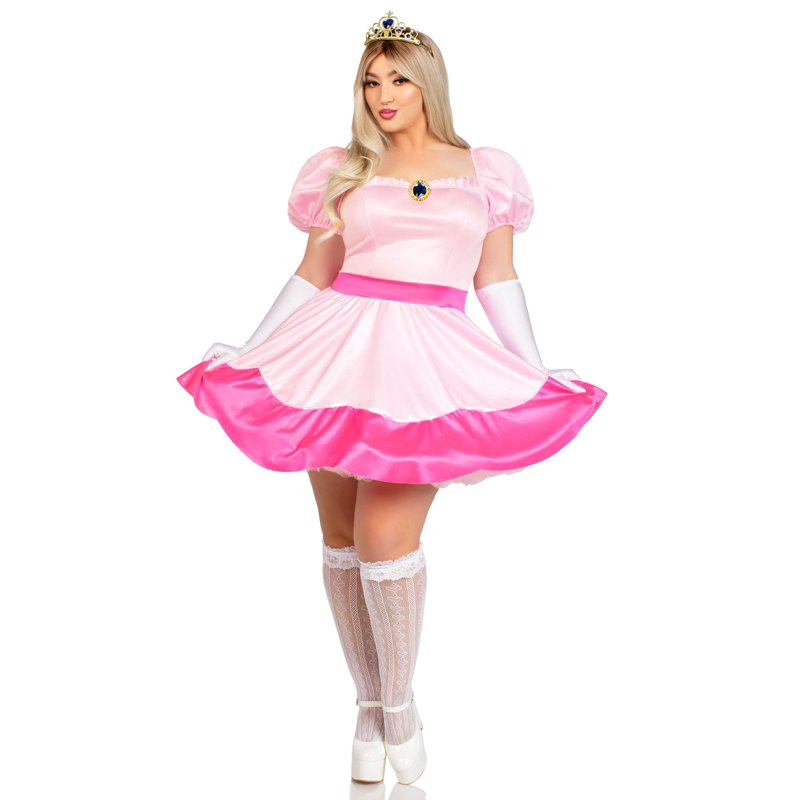 Pink Princess Costume for Women Plus Size 3X-4X Halloween Dress Set - Leg Avenue Variation