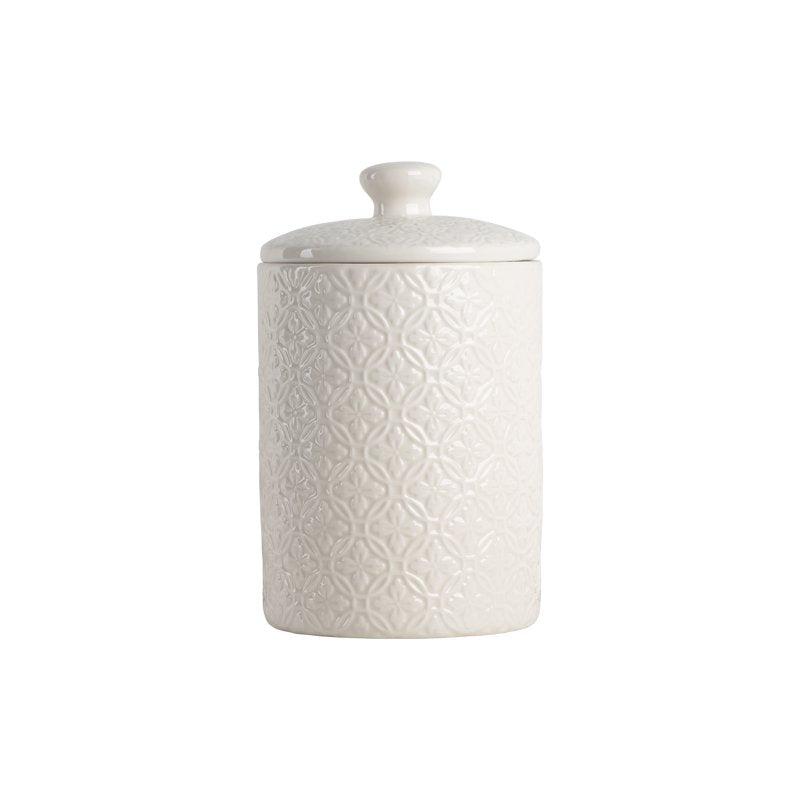 Ceramic Food Storage Canister Set of 3 - White Hampton
