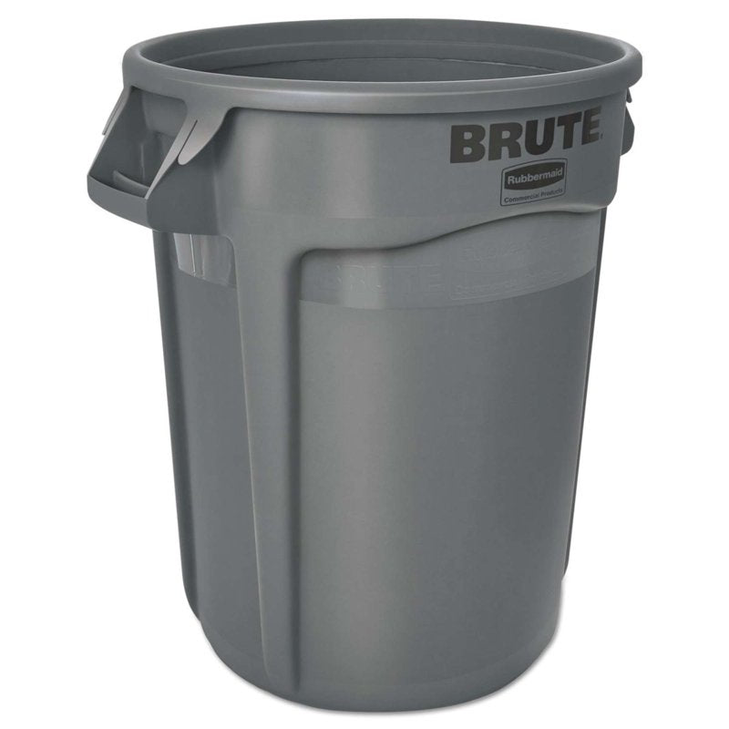 32 Gallon Touchless Indoor Garbage Can - Gray Plastic Waste Bin