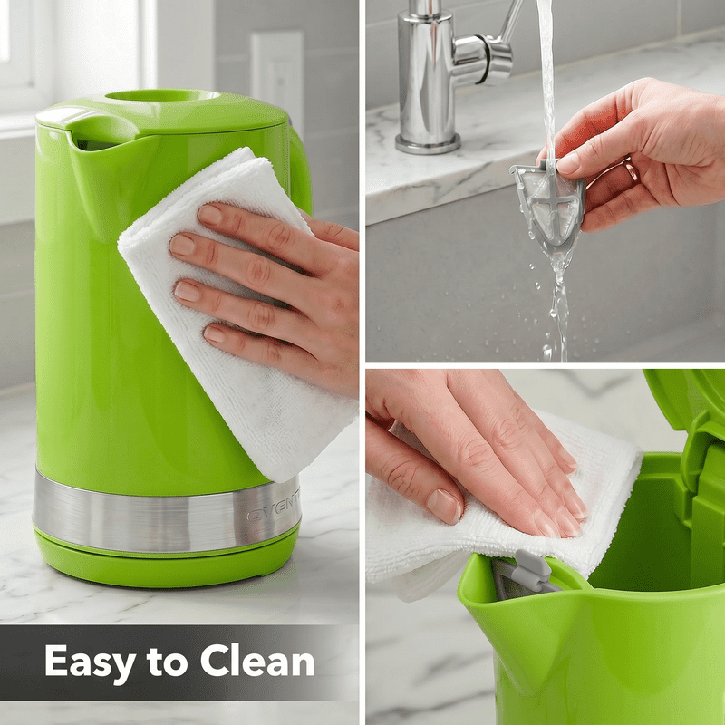 1.8L Electric Kettle - 1500W Fast Boiling, BPA-Free, Green